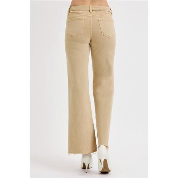 RISEN Full Size Raw Hem Wide Leg Jeans Plus Size - Picture 5 of 5